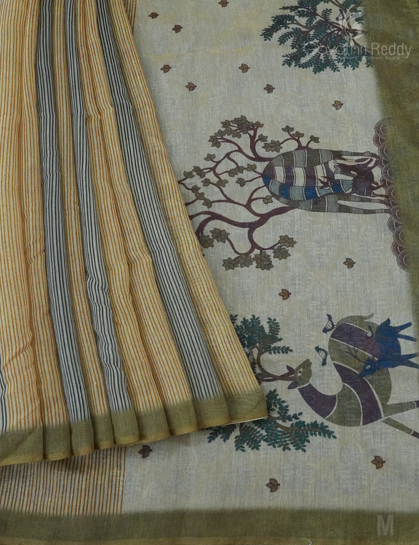 CHANDERI AJARAKH SAREE-SC3116