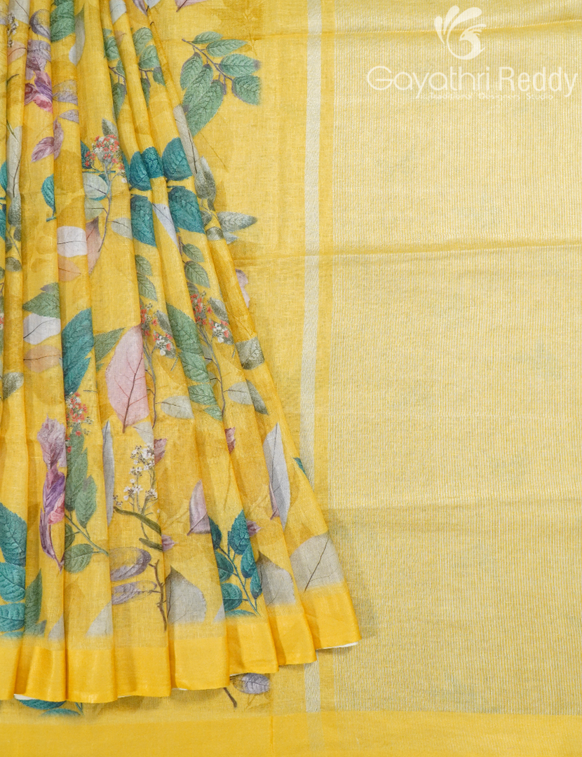 PURE LINEN SAREE-L1428