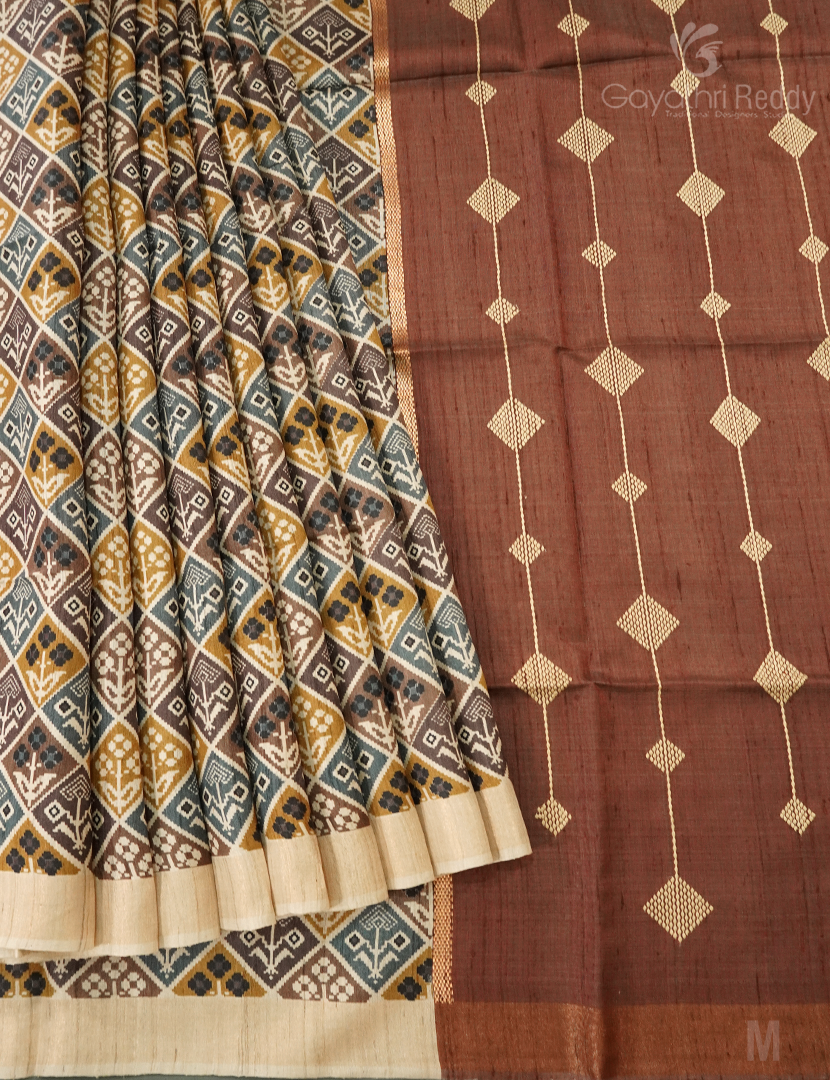 PURE DESI TUSSAR SILK-TS1356