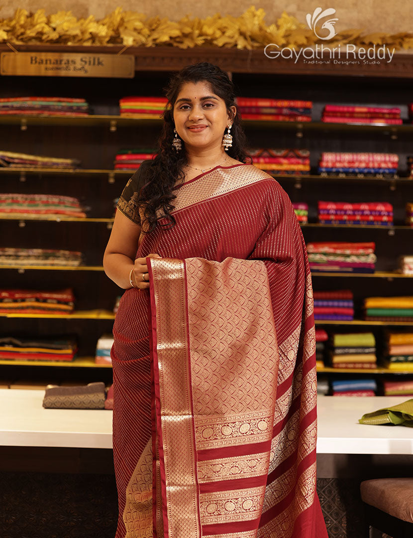 MYSORE CREPE BROCADE SAREE-MCB48