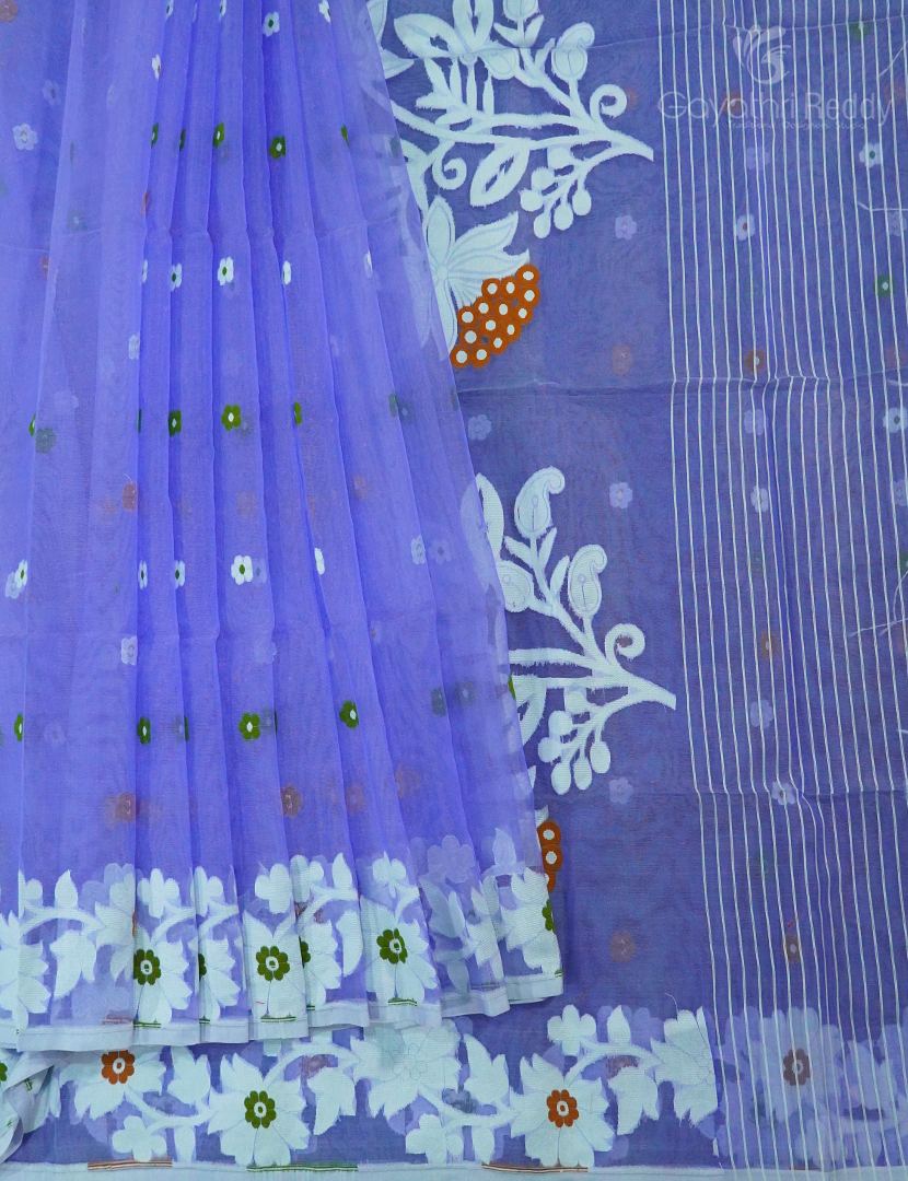 PURE MUSLIN JAMDANI SAREE-PMJ1