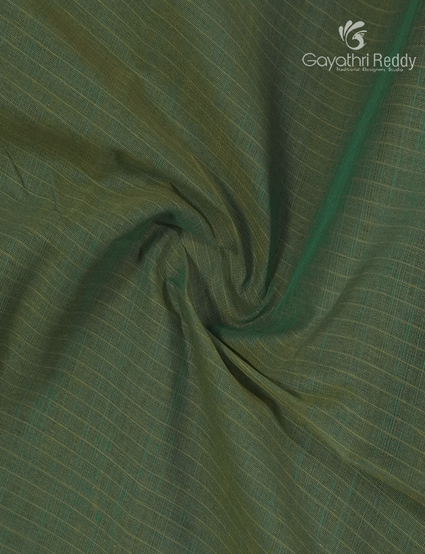 Pure Handloom Cotton Saree in Sage Green