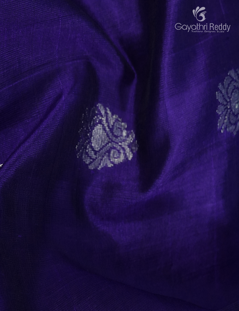 Pure Arani Sico Saree in Deep Blue and Sea Green