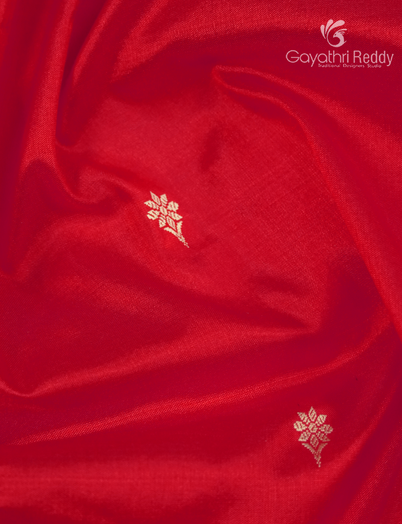 Pure Banaras Katan Silk Saree in Red