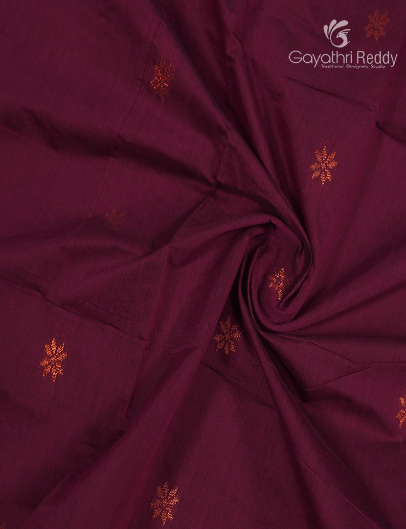 Sico Saree in Deep Maroon and Navy Blue