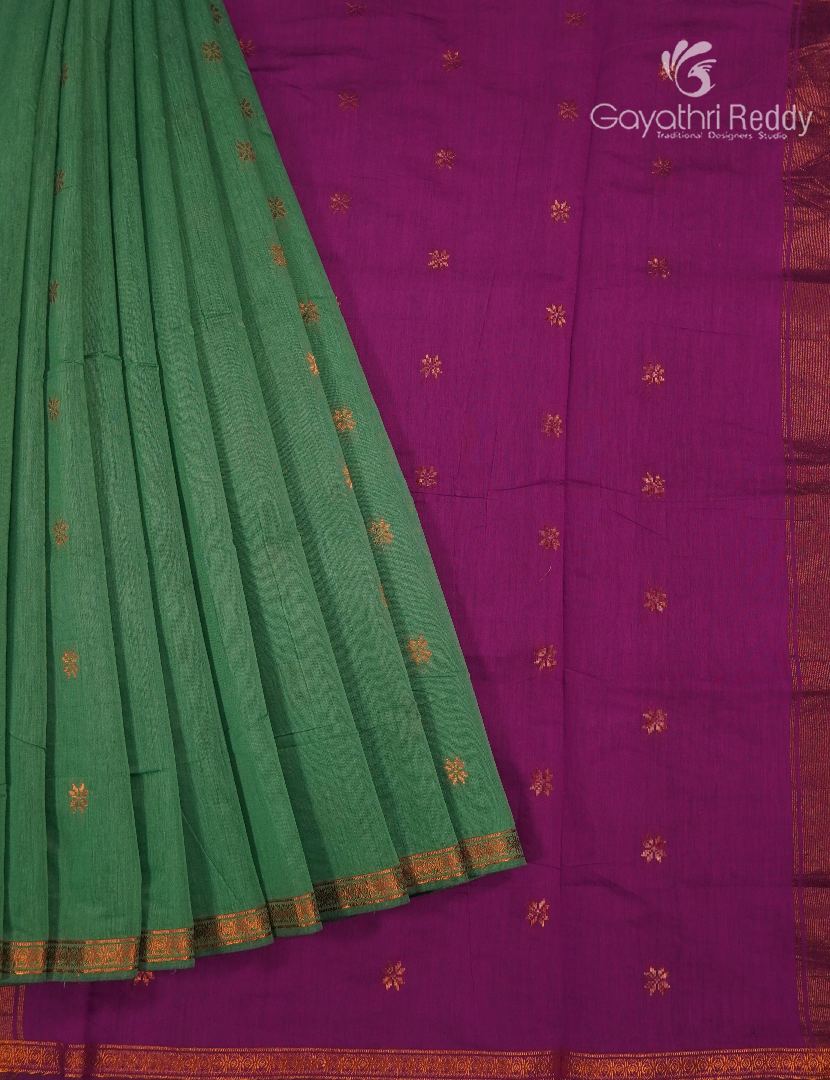 Sico Saree in Sea Green and Magenta