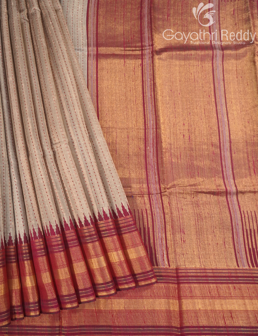 PURE KHADI PATTU SAREE-KHP1367