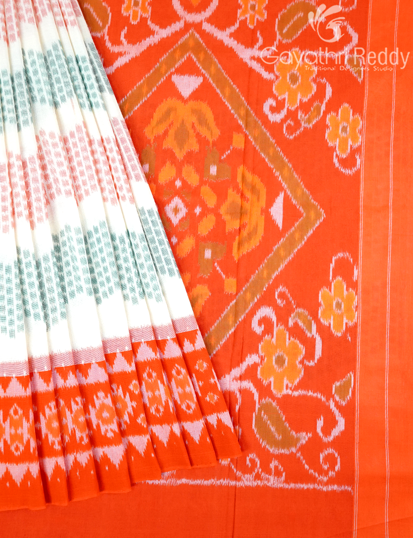 PURE IKKAT COTTON (H.L) SAREE-IKC1058