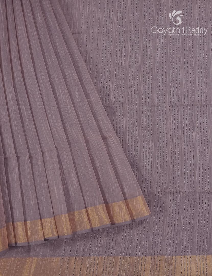 Pure Handloom Cotton Saree in Onion Pink