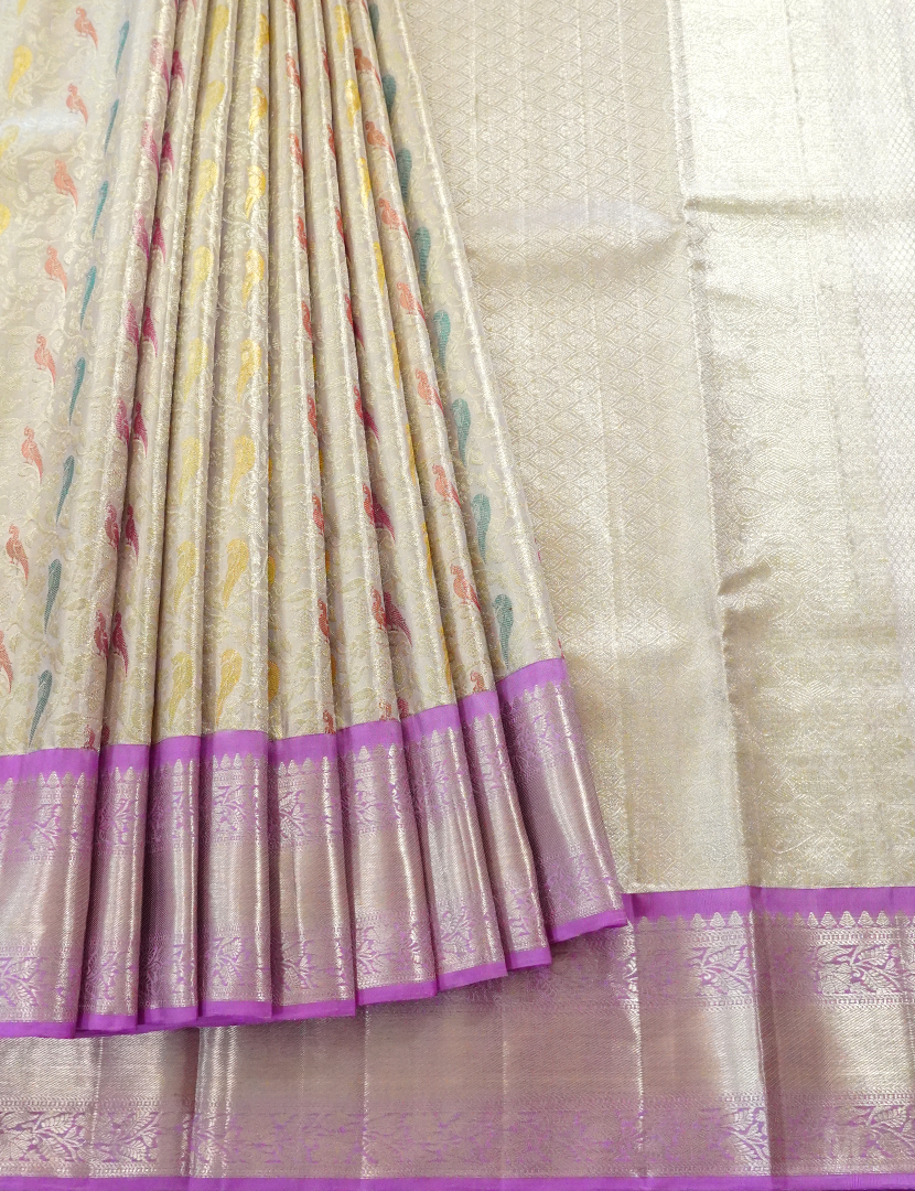 PURE KANCHI PATTU TISSUE SAREE-KP7525