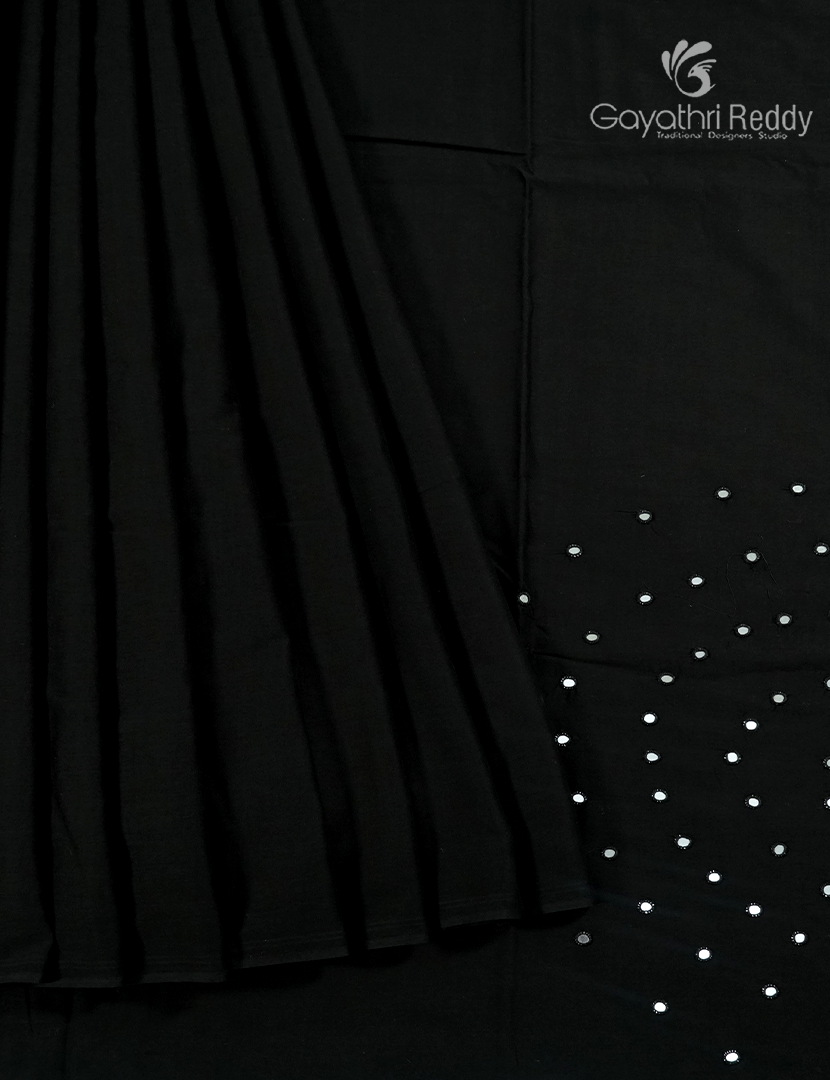 PURE MULMUL COTTON MIRROR WORK-MC1610