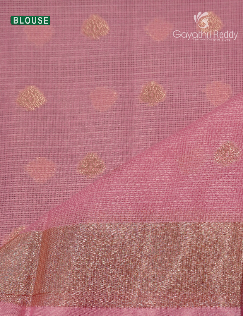 Banaras Kota Lehanga Set in Lime Green and Baby Pink