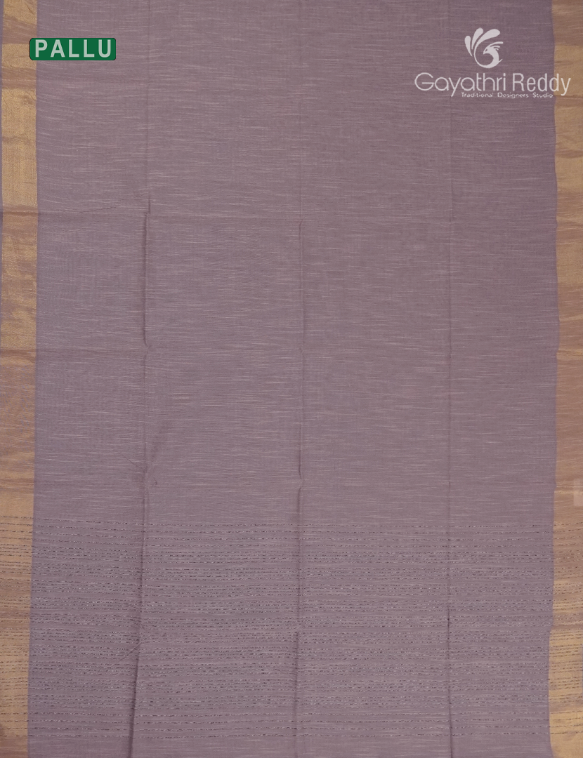 Pure Handloom Cotton Saree in Onion Pink