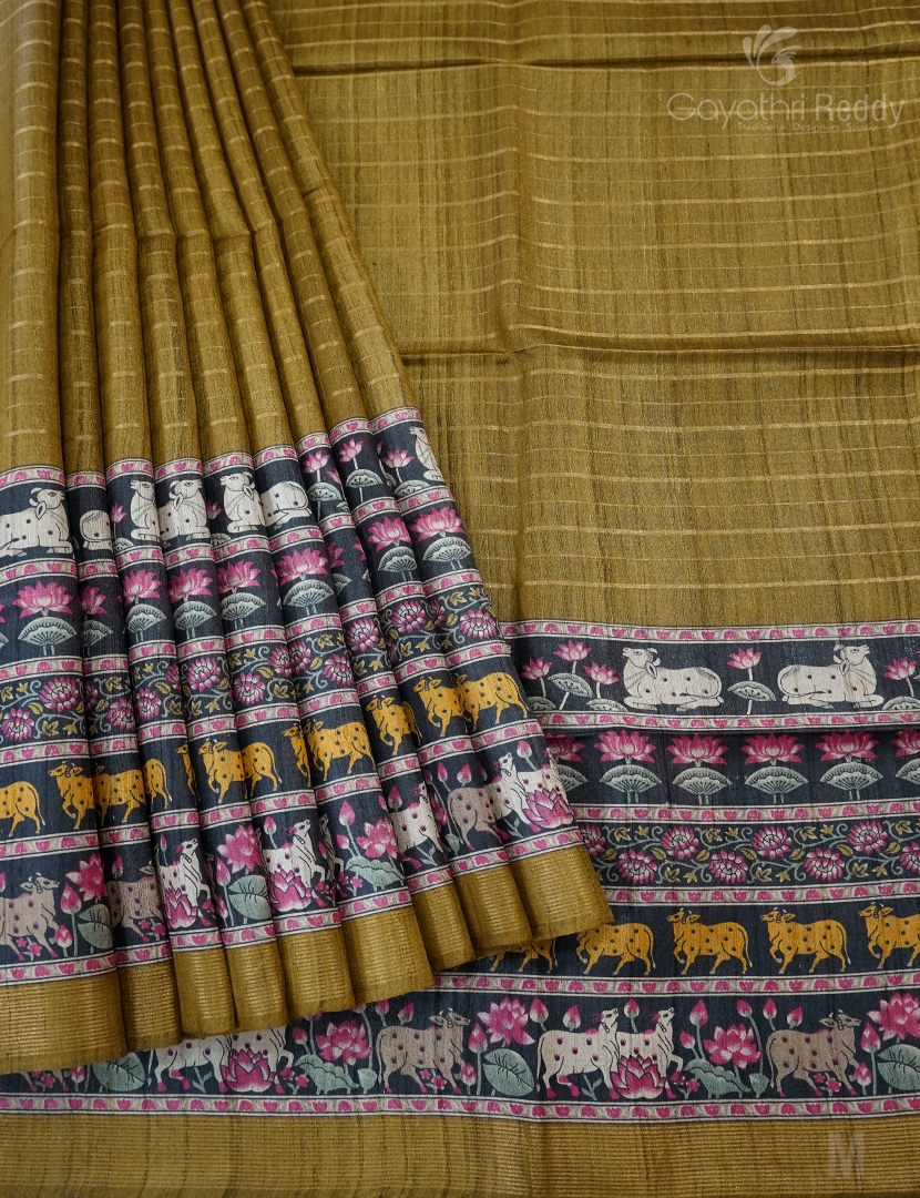 PURE DESI TUSSAR SILK-TS1369