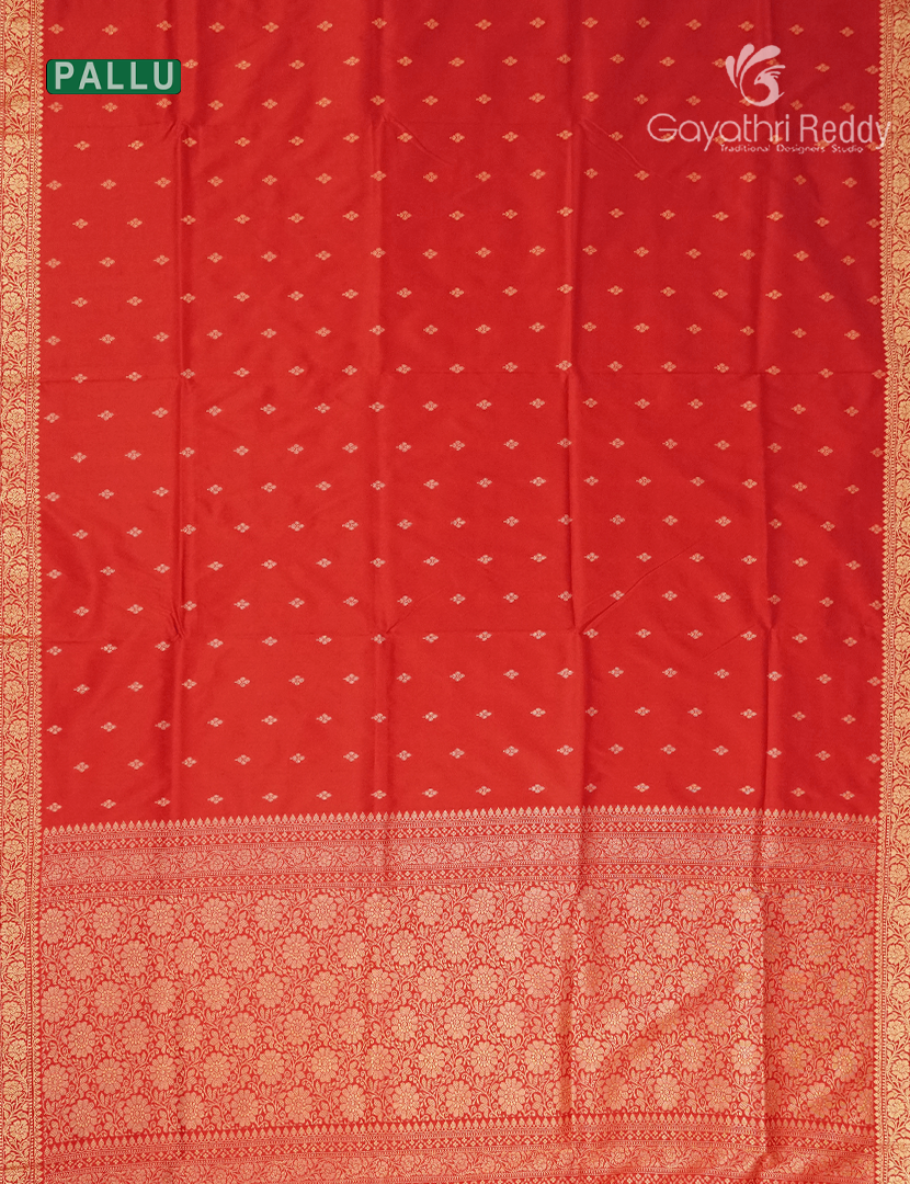 Semi Katan Silk Saree in Red