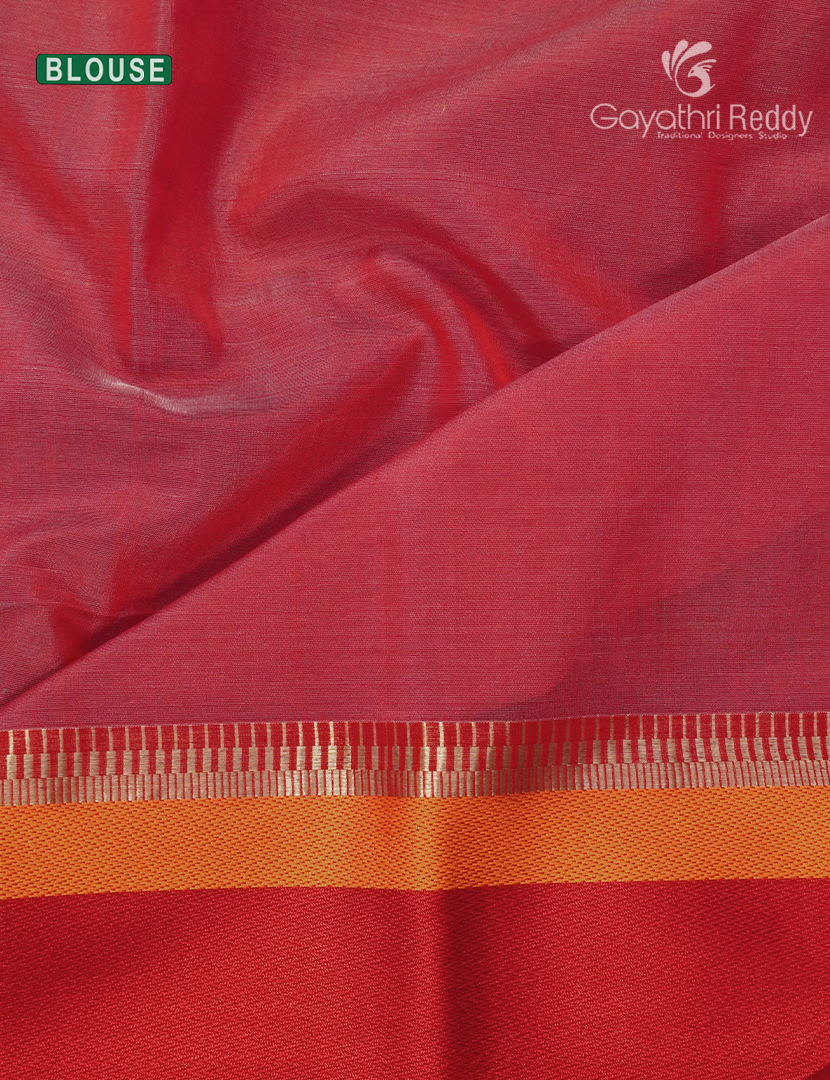 Pure Chanderi Sico Saree in Beige and Deep Pink