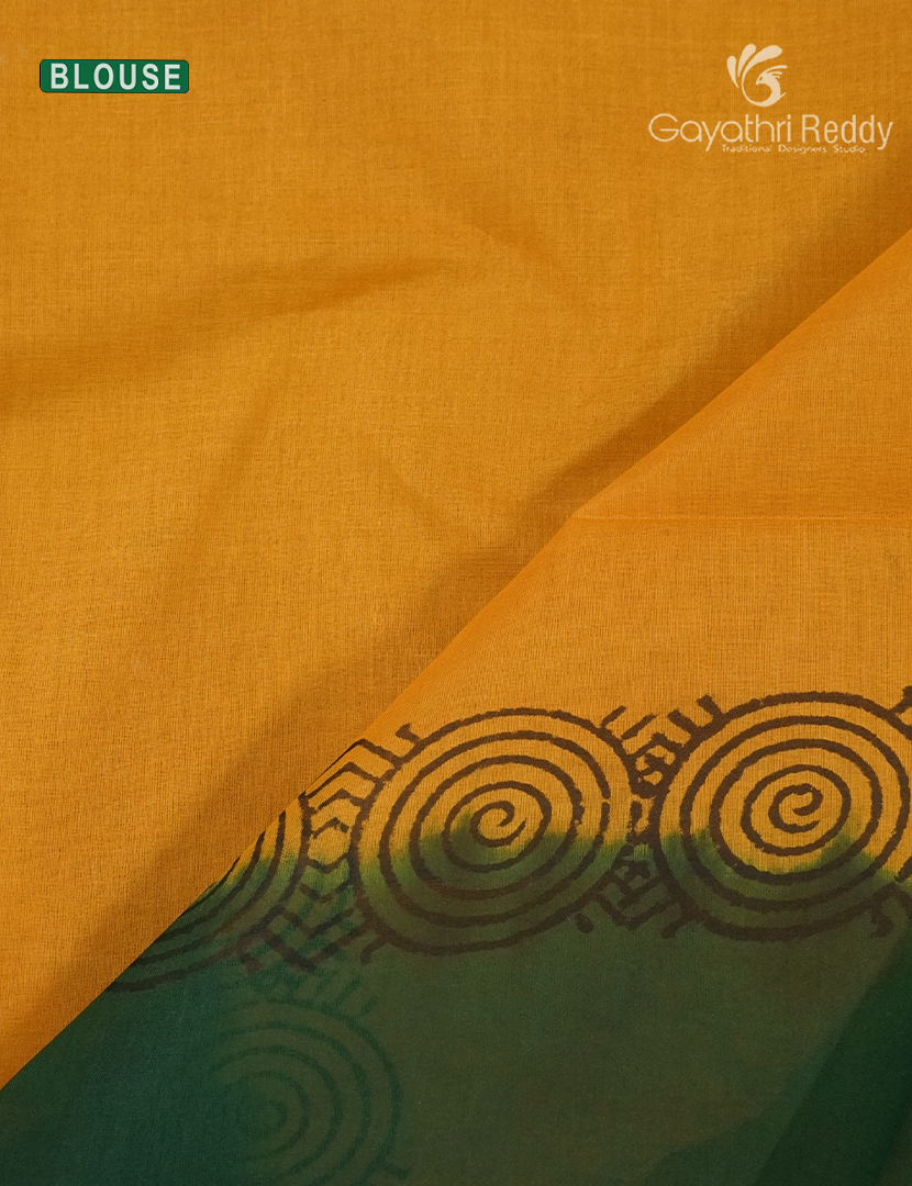 Block Print Cotton Saree-BPC5