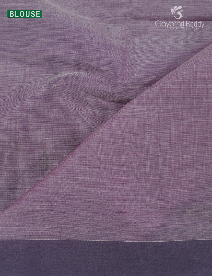 Pure Kanchi Cotton Saree in Pastel wine