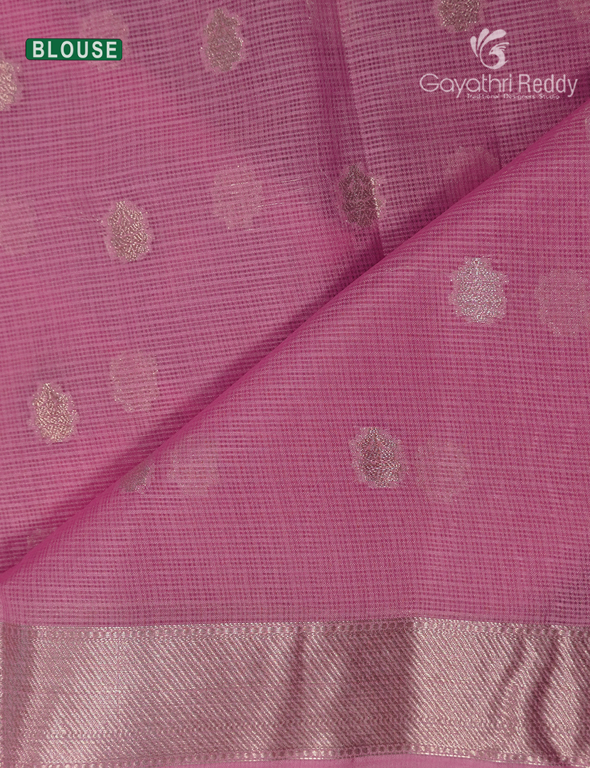 Banaras Kota Lehanga Set in Lavender and Baby Pink