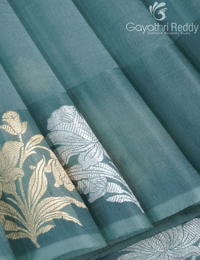 PURE BANARAS KORA SILK-BKS124