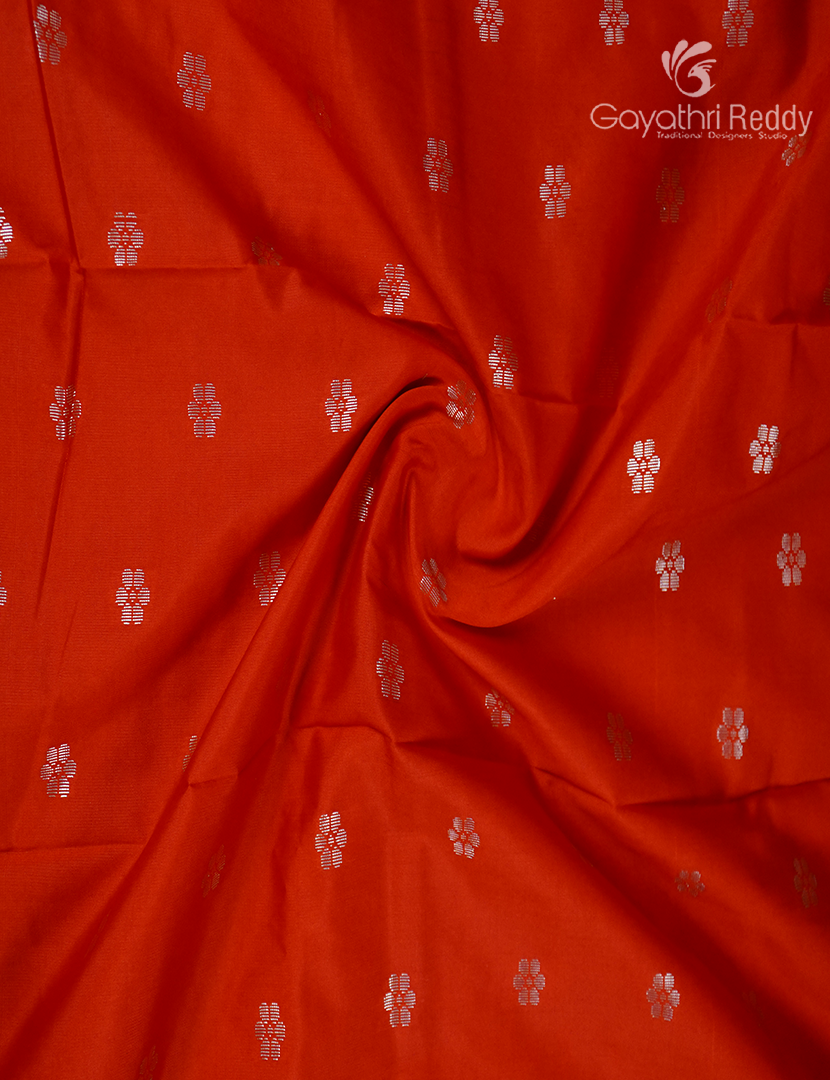 Semi Banaras Katan Silk Saree in Red