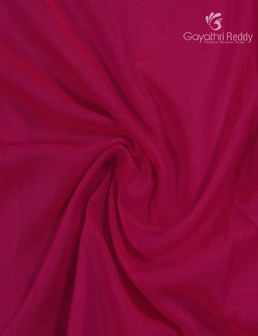 Pure Narayanpet Cotton Saree in Rani Pink
