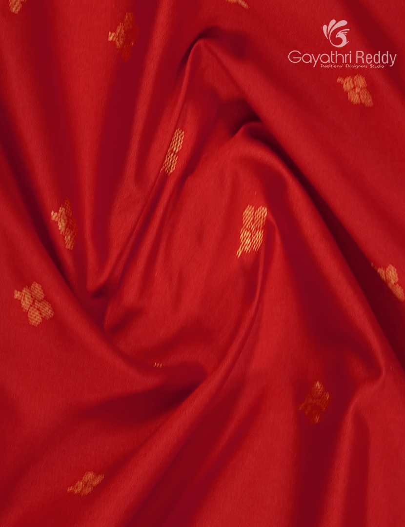 Semi Katan Silk Saree in Red