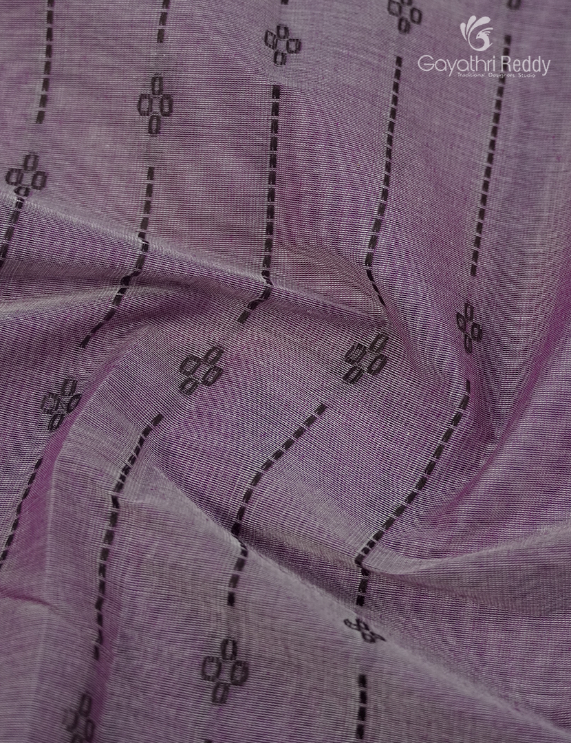 Pure Kanchi Cotton Saree in Pastel wine