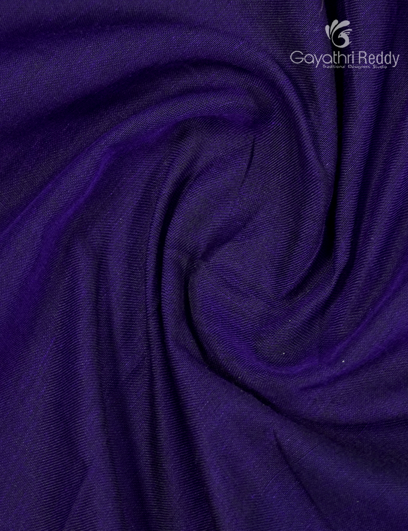 Pure Narayanpet Cotton Saree in Deep Ink Blue