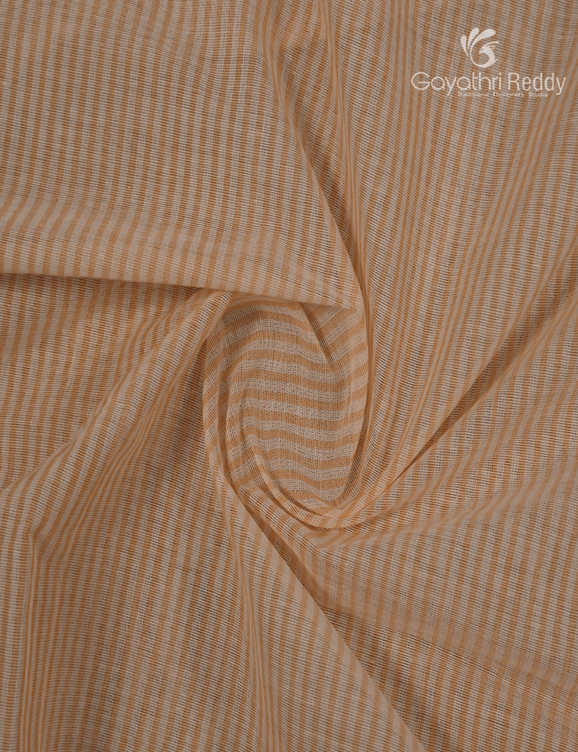 Pure Kanchi Cotton Printed Saree in Peach