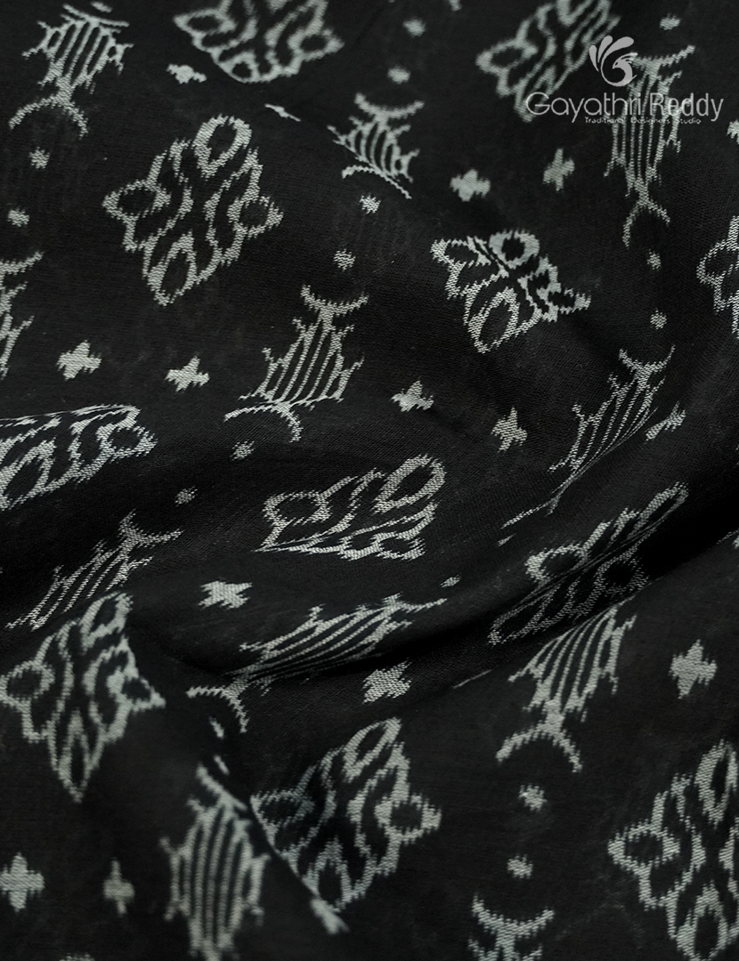 Vidharbha Cotton Saree in Black