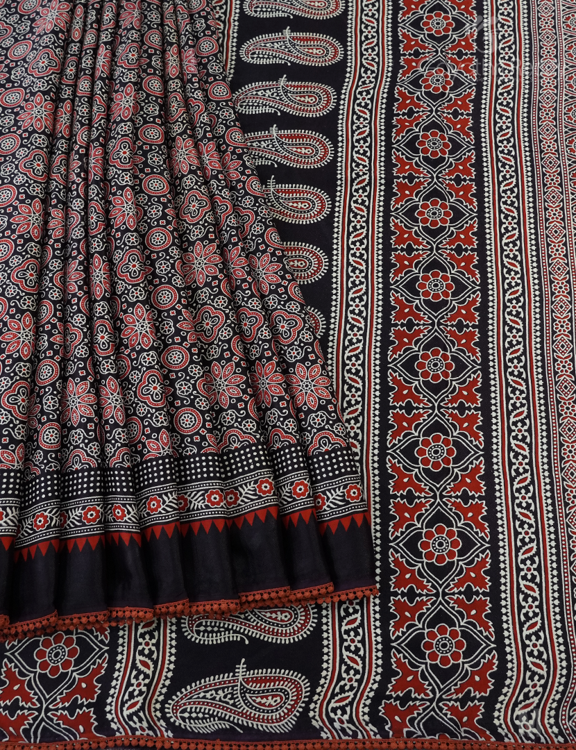PURE MODAL SILK AJRAKH PRINTED-PMS73