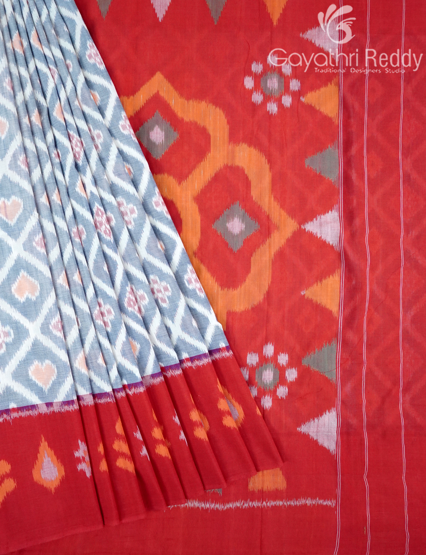 PURE IKKAT COTTON (H.L) SAREE-IKC1059