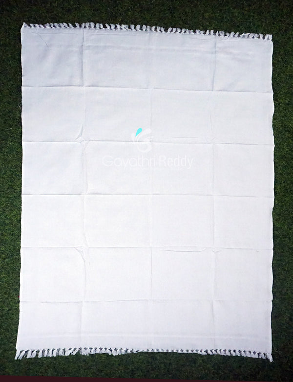 COTTON TOWELS-BCT22 (SET OF 5 TOWELS WHITE COLOUR)