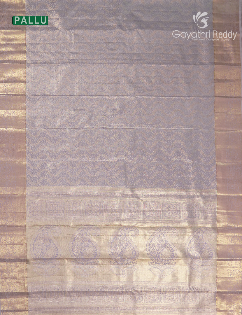 Semi Kanchipuram Silk Saree in Pastel Lavender