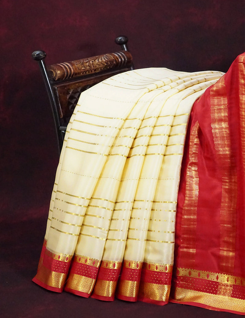 Kaushika 100% Pure Crepe Mysore Traditional Silk Saree Kc4403_ananda in  Villupuram at best price by Kaushika Sarees (Registered Office) - Justdial