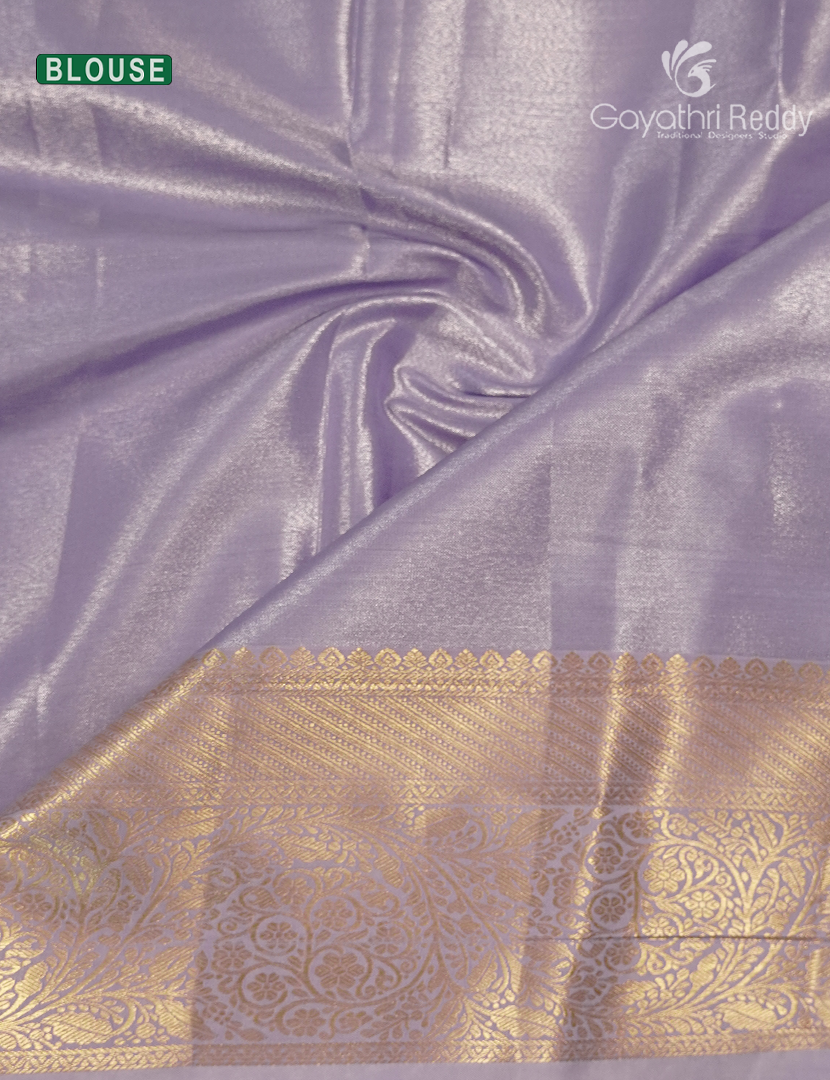 Semi Kanchipuram Silk Saree in Pastel Lavender