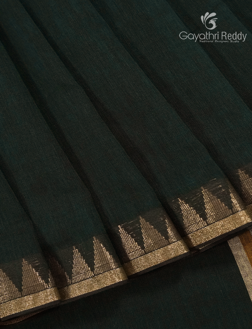 Jamdani Cotton Saree in Black