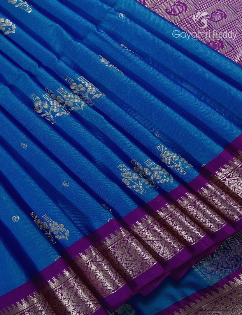 Soft Silk Saree in Deep Blue