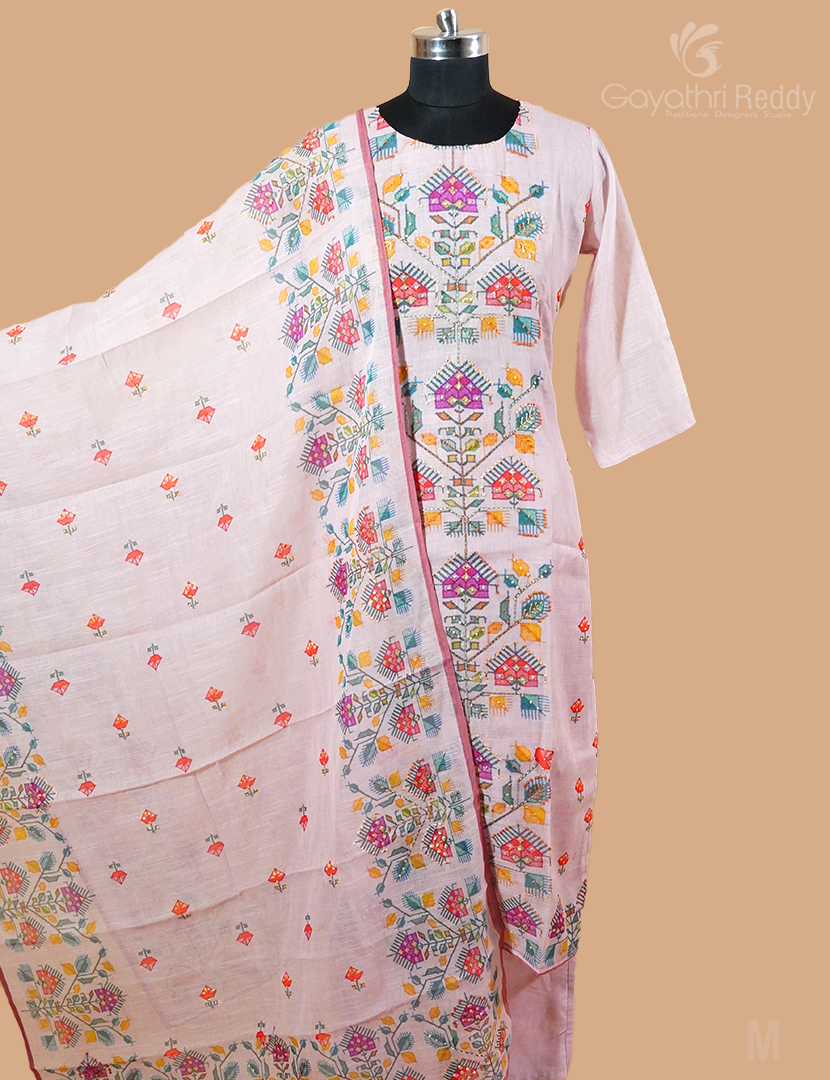 LINEN DRESS (3PC SET)-KDS866