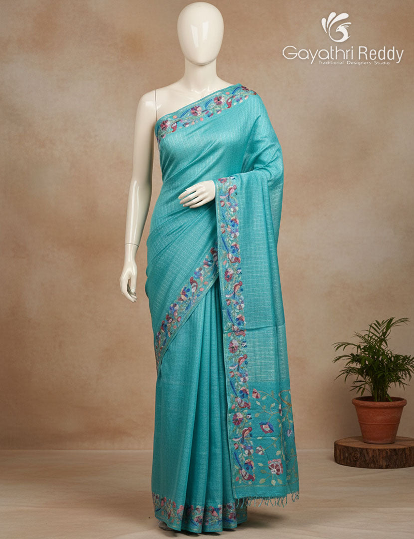 KHADI SILK WORK SAREE-KSW35