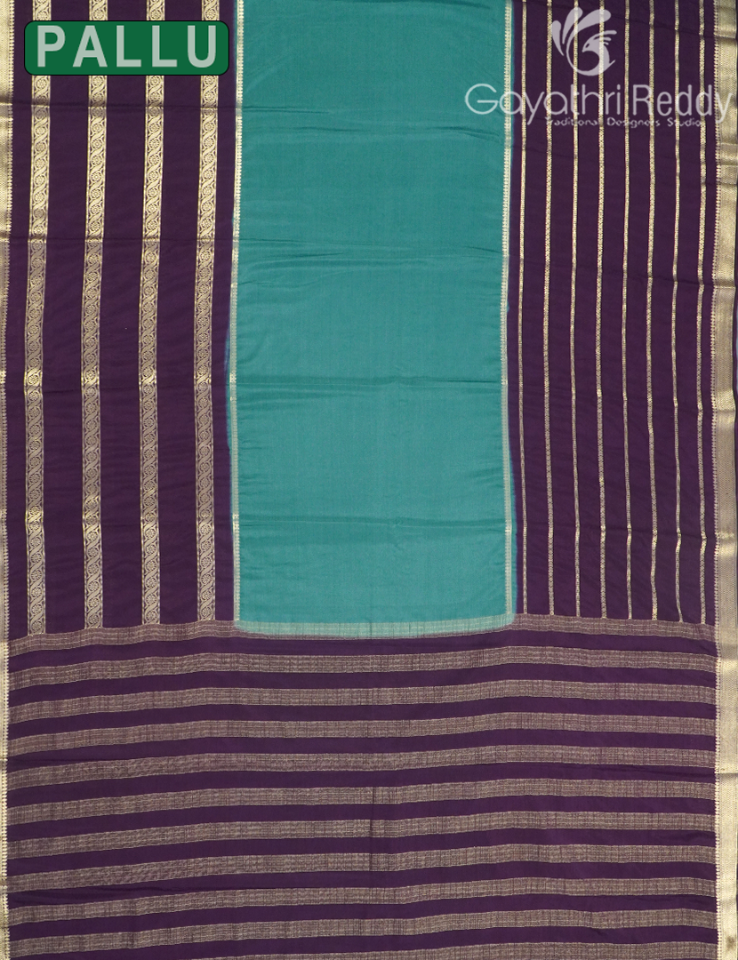 SEMI MYSORE CRAPE SAREE-SMC349