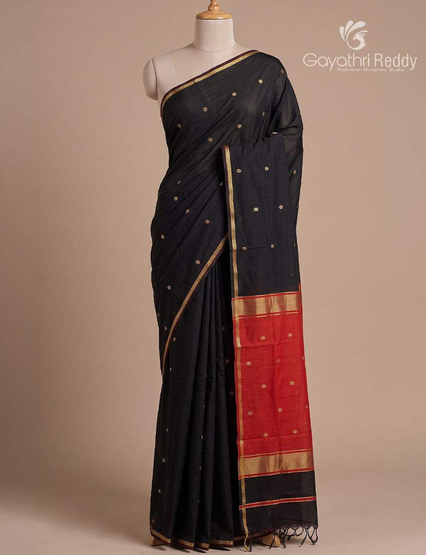 Sico Saree in Black and Red