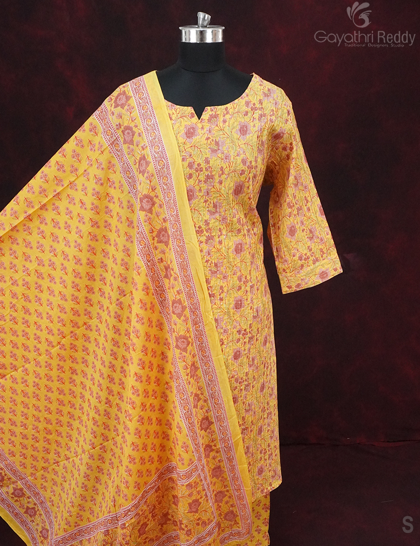 READYMADE DRESS SET(3PC)-KDS1199