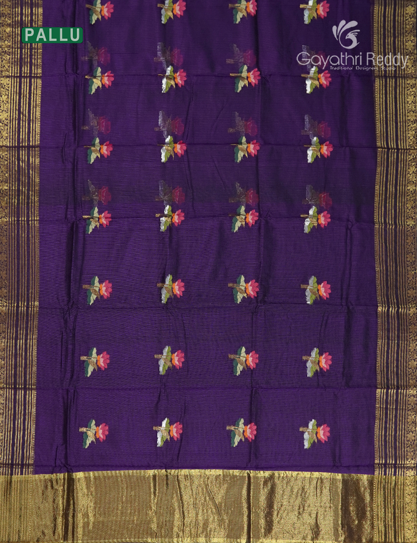 Pure Silk Kota Saree in Violet