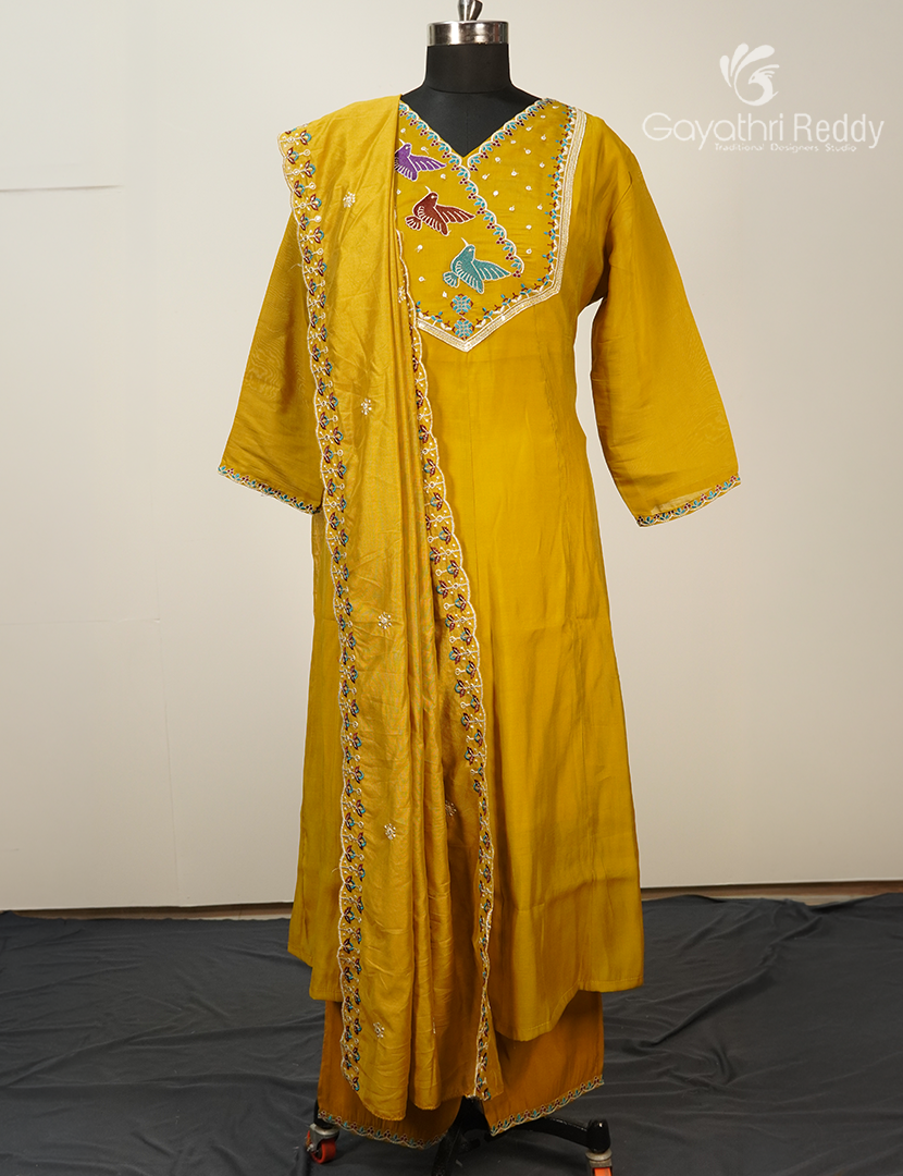 Readymade Dress Set in Yellow