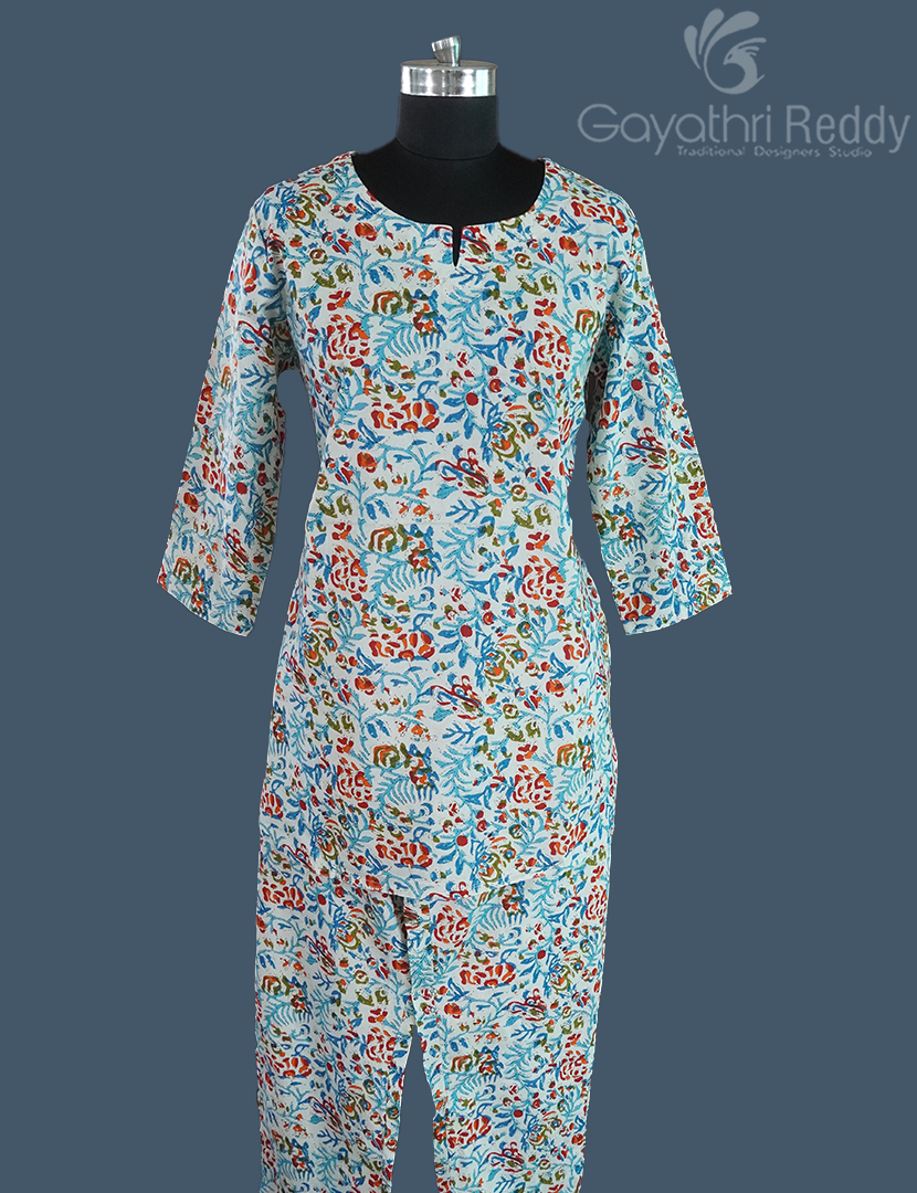 READYMADE DRESS SET(2PC)-KDS1166