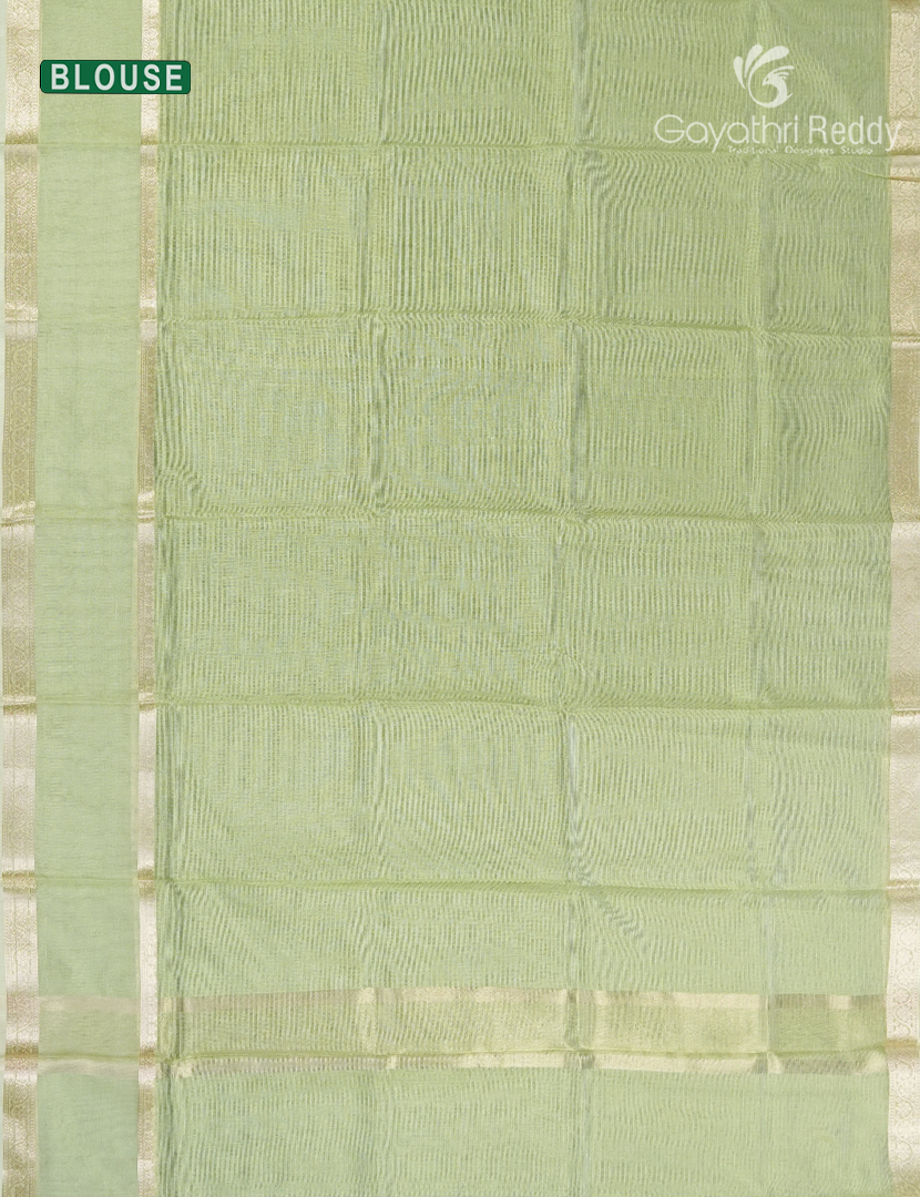 Kota Fancy Saree in Pastel Apple Green