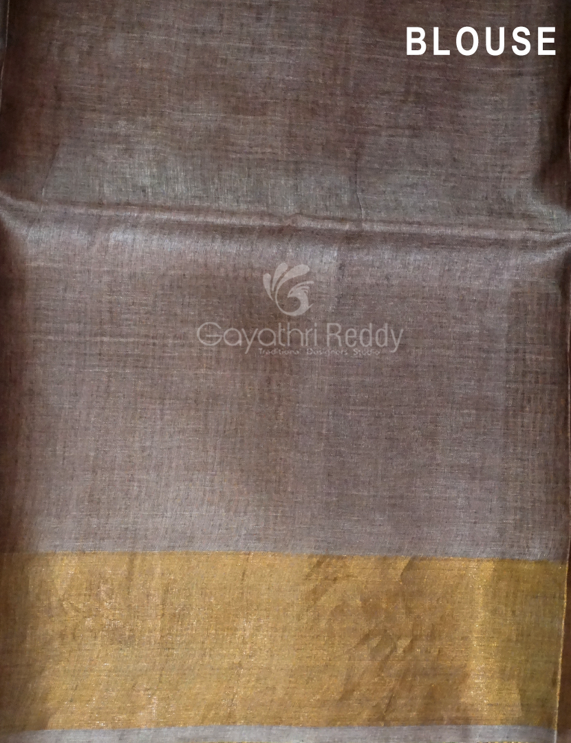 PURE DESI TUSSAR SILK HAND PAINTED-TS769