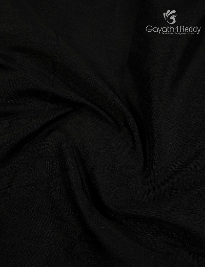 Pure Narayanpet Cotton Saree in Black